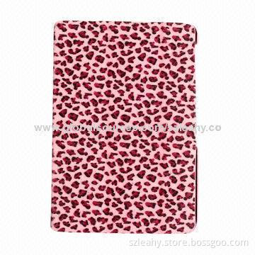 Fashion leopard appearance PU leather case for iPad mini